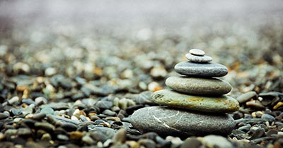 Stenen in balans